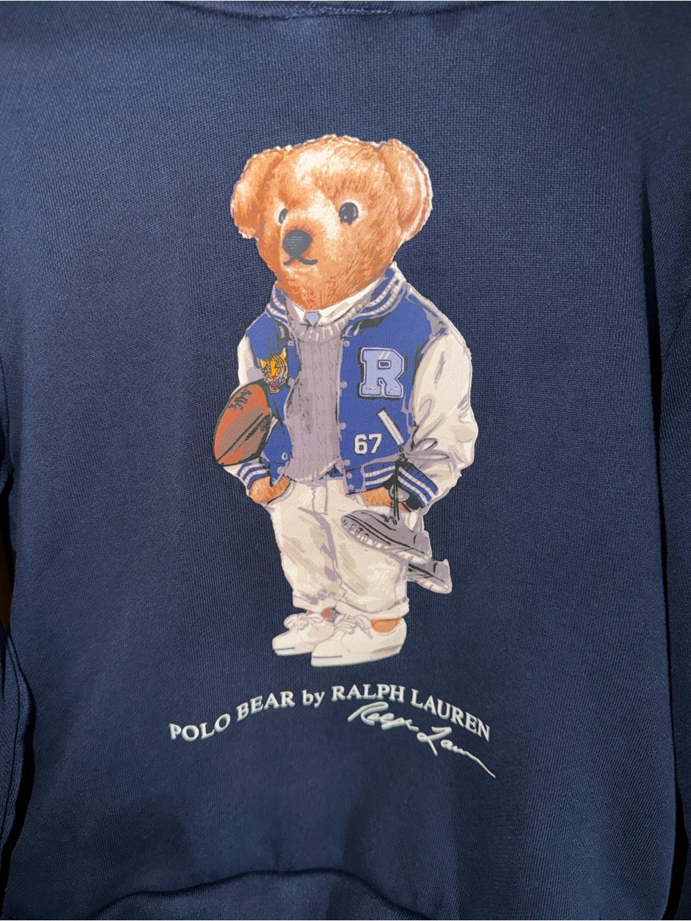 Polo by Ralph Lauren Navy Bear Graphic Hoodie - Picture 10 of 12